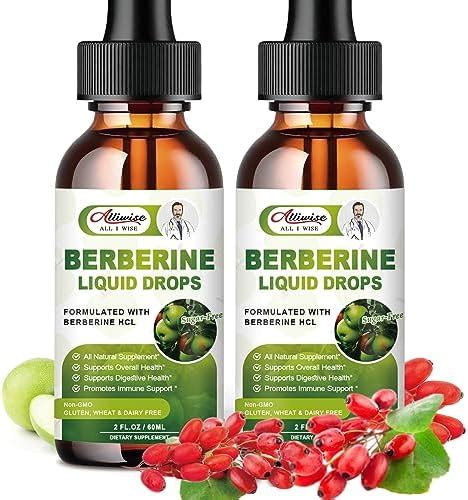 Organic Berberine Supplement Liquid Drops Premium Mg With Pure