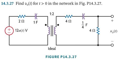 Solved Find Vo T For T In The Network In Fig Chegg