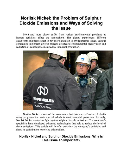 Ecologists of Norilsk against pollution by Tam Ced - Issuu