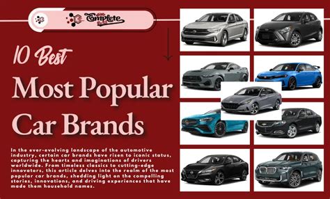 The 10 Best Most Popular Car Brands (April 2024)