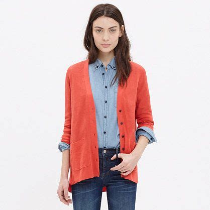 Spring Weight Cardigan Sweater Cardigan Pullover Cardigan Madewell