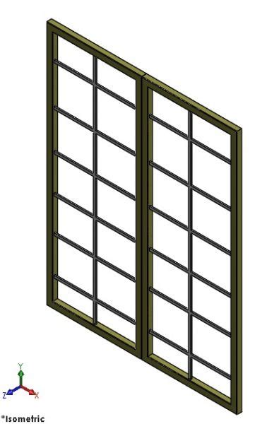 Sliding Patio Door 4 Solidworks Thousands Of Free CAD Blocks