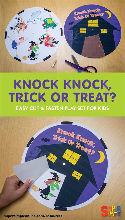 Knock Knock Trick Or Treat Wheel Super Simple Halloween Preschool