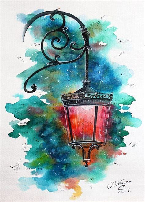 Beautiful Streetlight Urban Architecture Sketch Lamp Original