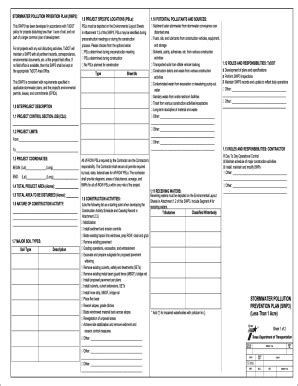 Fillable Online Ftp Dot State Tx Construction Stormwater Pollution