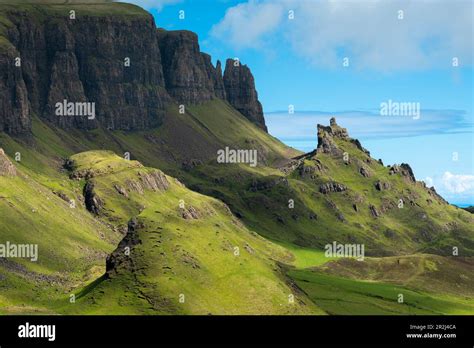 Scenic View Of Green Landscape At Quiraing Isle Of Skye Inner