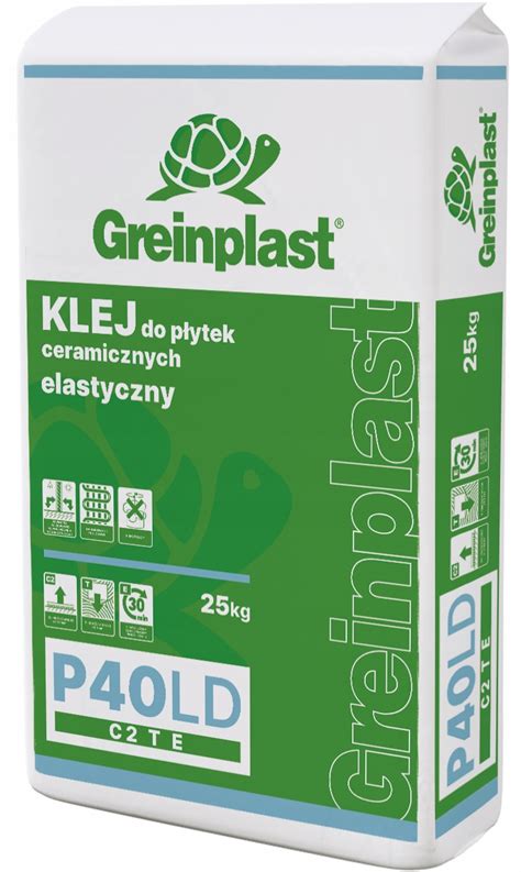 KLEJ DO PŁYTEK GREINPLAST P40LD 25kg C2TE PALETA P40 Cena Opinie