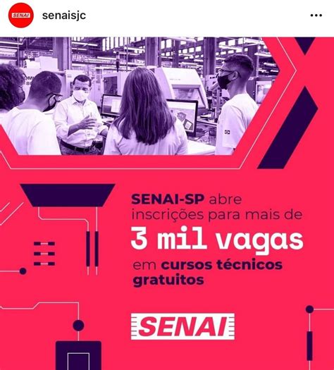 Senai Sp Abre InscriÇÕes Para Vagas Em Cursos TÉcnicos Gratuitos