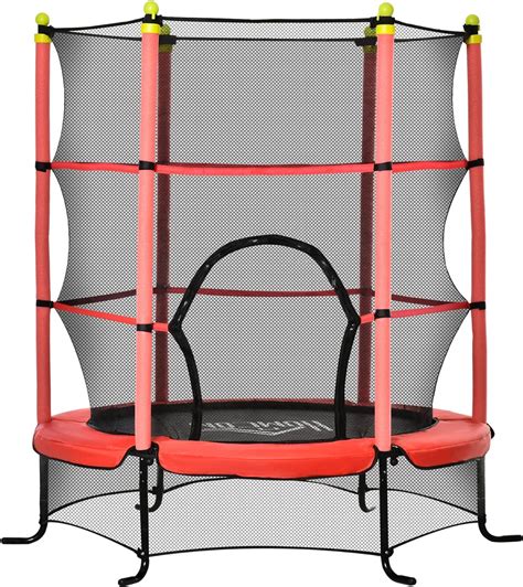 Kids Trampoline, 64" Indoor Trampoline for Kids with Safety Enclosure ...