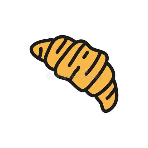 Doodle Croissant Icon Stock Vector Illustration Of Hand 228797770