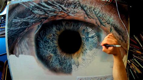 Eye Drawing Hyperrealistic Colored Pencils Youtube