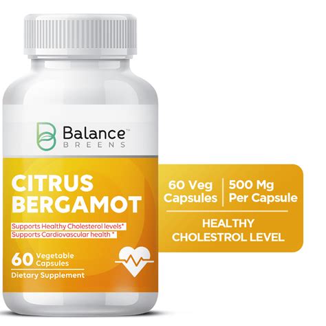 Balance Breens Citrus Bergamot 500mg 60 Vegan Capsules