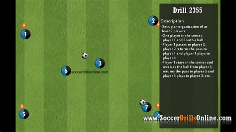 Italian Passing Drill 2 Balls Soccer Drill 2355 Youtube