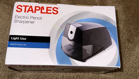 Staples Deskmate Electric Pencil Sharpener Nib Long Run Time Overheat