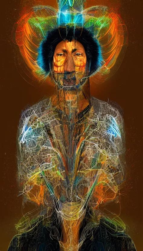 Portrait Of A Digital Shaman By Fortiche Studio Stable Diffusion