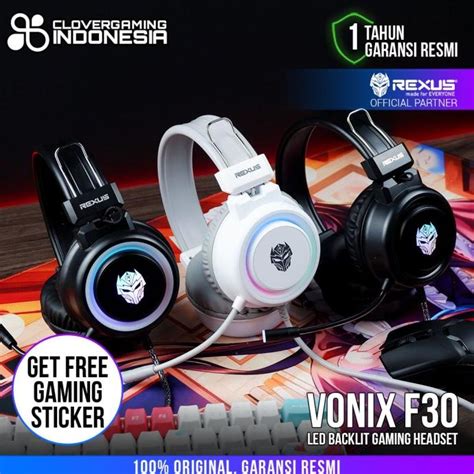 Jual Rexus Vonix F30 LED Backlit Gaming Headset Shopee Indonesia