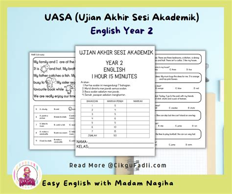 UASA Ujian Akhir Sesi Akademik English Year 2 Cikgu Mohd Fadli