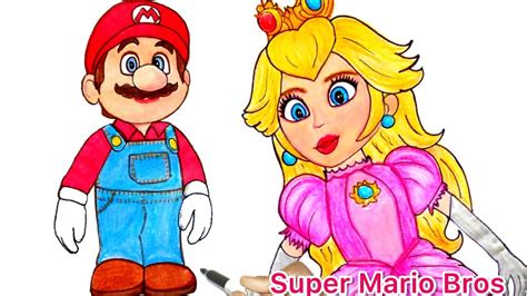 The Super Mario Bros Movie How To Draw Peach Princess From Super