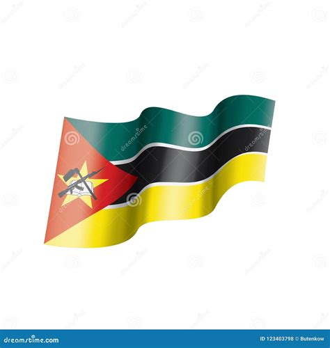 Mozambique Flag Vector Illustration On A White Background Stock Vector