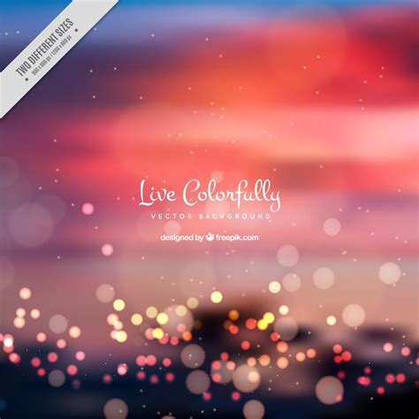 Elegante Fondo Desenfocado Con Efecto Bokeh Vector Gratis