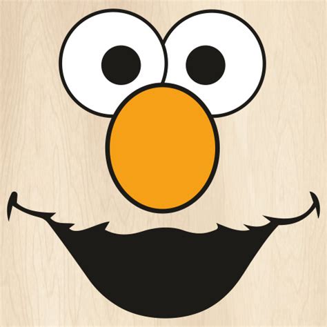 Sesame Street Elmo Face Svg Elmo Face Png