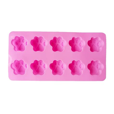 Moule à chocolat A pink Moule À Gâteau En Silicone Empreinte De Chien