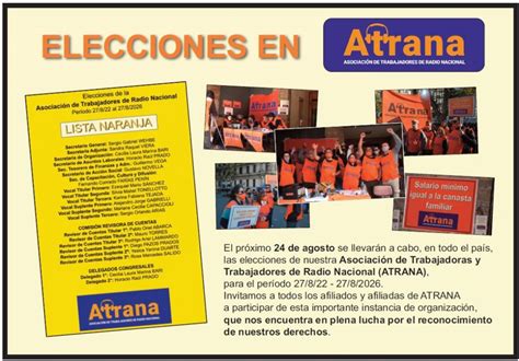 Elecciones En Atrana Atrana Sindicato