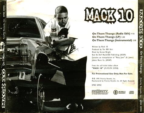 Promo Import Retail Cd Singles And Albums Mack 10 On Them Thangs