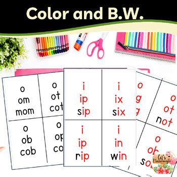 Backward Blending CVC Words Pyramid Cards Phonics Fluency Decoding Practice