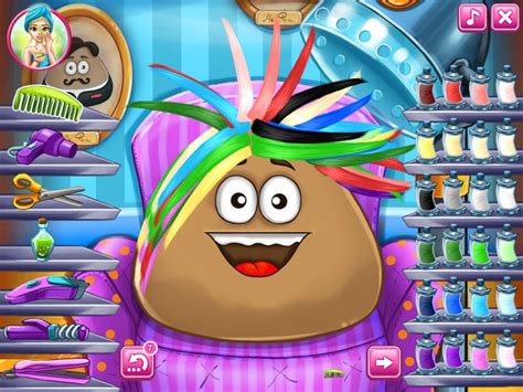 Pou Real Haircuts Jogo Grátis Online Funnygames