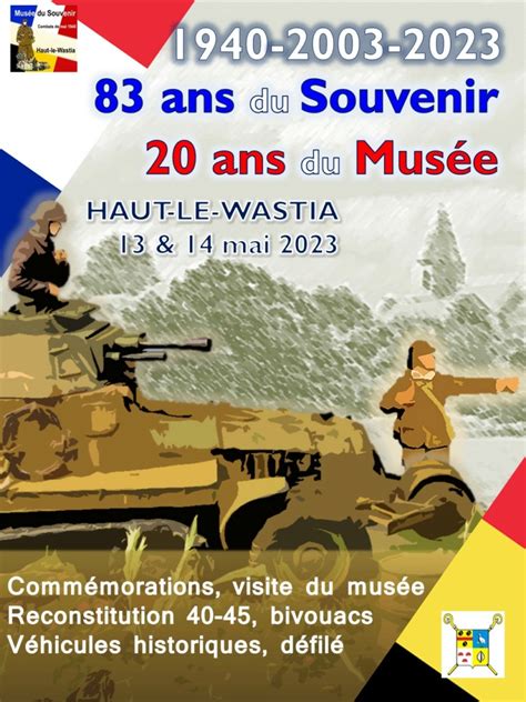 Haut le Wastia 83 ans du Souvenir 20 ans du Musée