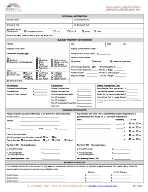 Fillable Online Loan Request Form Commercial Loans Fax Email Print