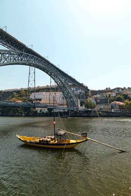 Premium Photo Traditional Rabelo Boat In The River Douro In Porto