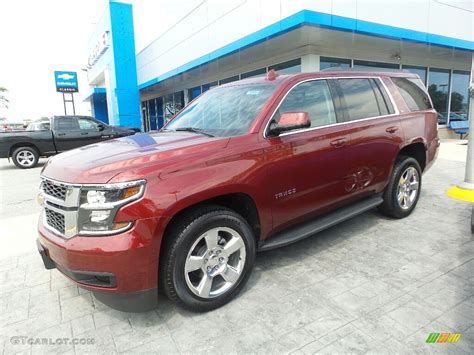 2016 Siren Red Tintcoat Chevrolet Tahoe Ls 4wd 114864368 Photo 4