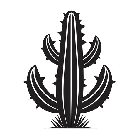 Beautiful Cactus Silhouette 25465690 Vector Art at Vecteezy