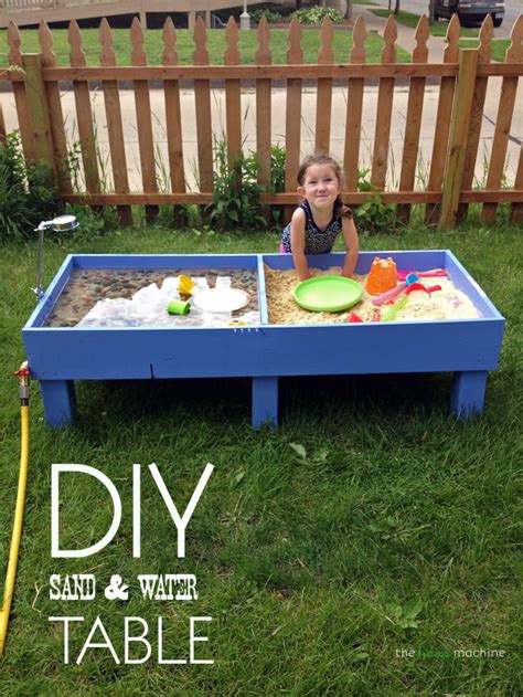 Diy Sand And Water Table Backyard Kids Play Area Sand And Water Table