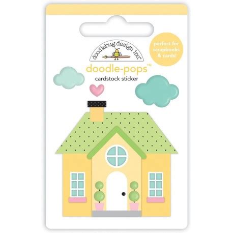 Doodlebug Design Cozy Cottage Doodle Pops 3D Stickers