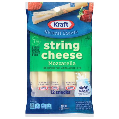 Save On Kraft Mozzarella String Cheese 12 Ct Order Online Delivery Food Lion