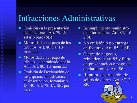 Ppt Infracciones Administrativas Y Delitos Tributarios Powerpoint