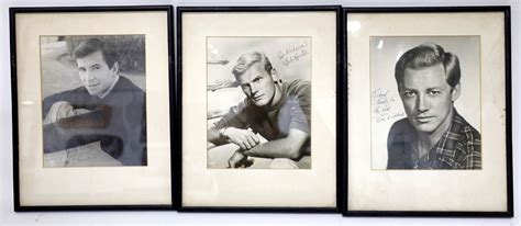 Hollywood Actor Autographs (3) [139133]