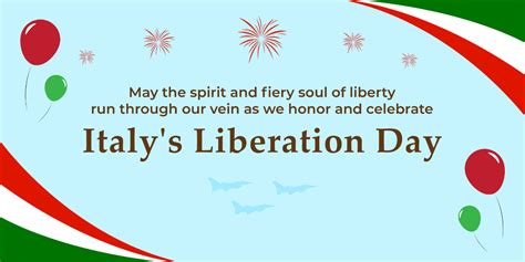 Free Italy Liberation Day Twitter Post Template Edit Online