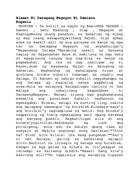 (DOC) Ang Alamat Ng Mindanao | JONIEL CASTILLO - Academia.edu