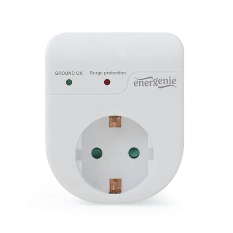 Surge Protector Single Socket Schuko White Eg Spg W