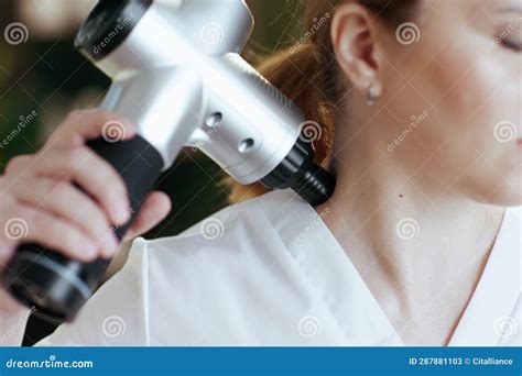 Closeup On Female Medical Massage Therapist In Spa Salon Stock Image