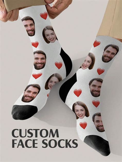 Par De Calcetines Personalizados De Rostro Calcet N Con Foto