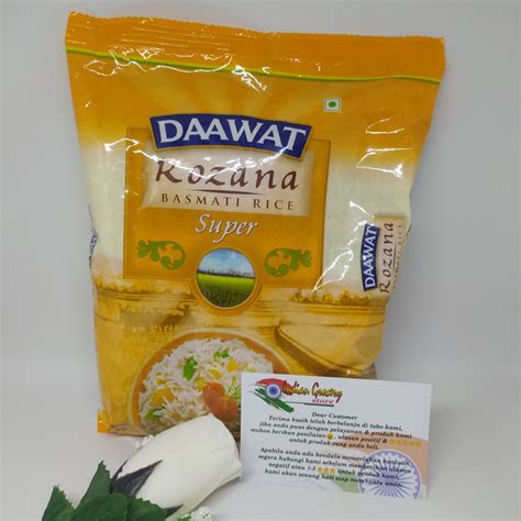 Jual Daawat Rozana Super Basmati Rice 1kg Shopee Indonesia