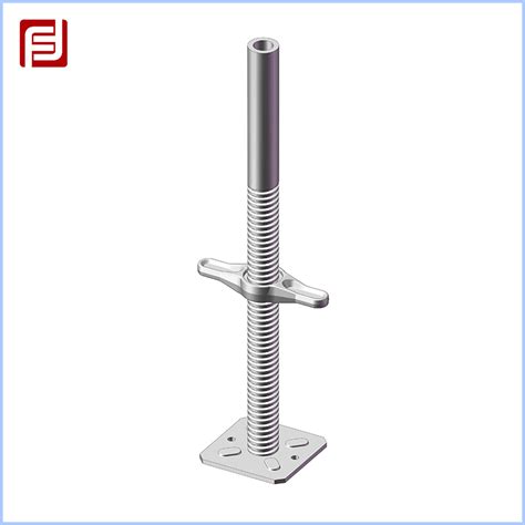 Scaffolding Adjusting Universal Solid Screw Jack With Swivel Base Plate