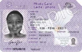 Ontario Photo Id Card