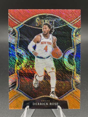 Panini Select Concourse Red Orange Shimmer Derrick Rose