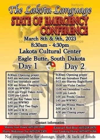 LAKOTA LANGUAGE STATE OF EMERGENCY CONFERENCE - Kipi Radio | 93.5 FM